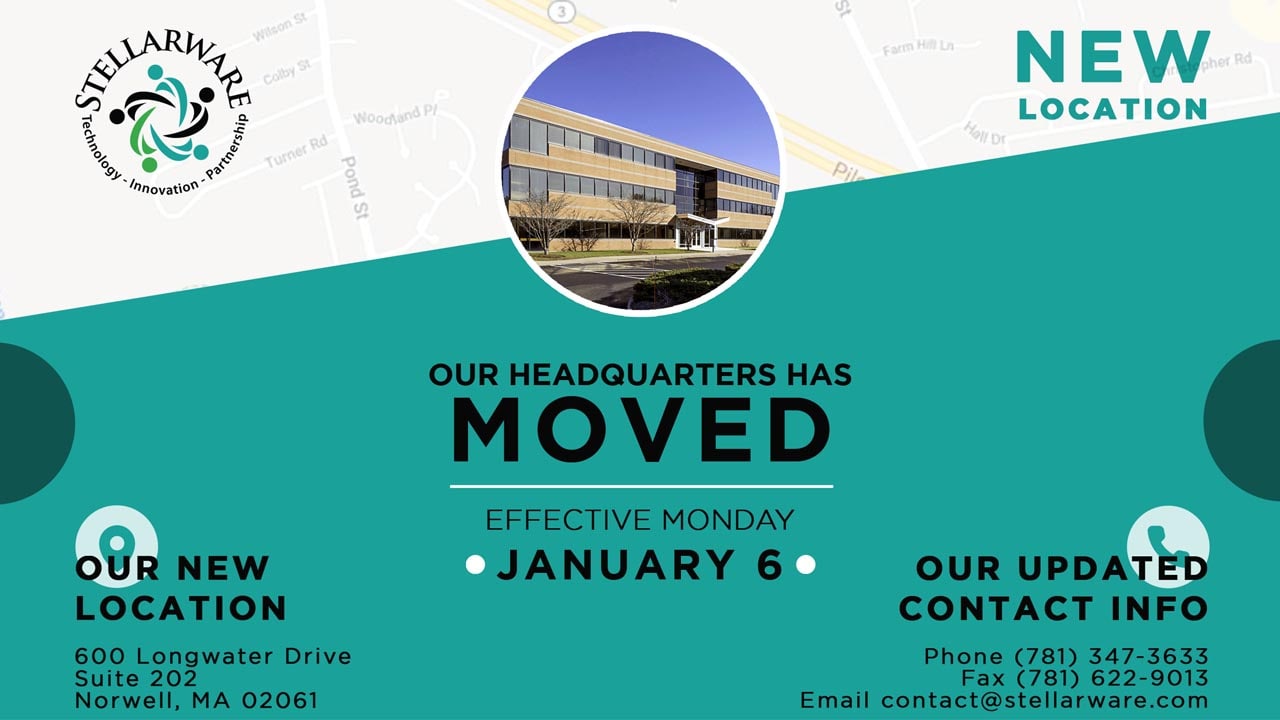 STELLARWARE CORPORATION HEADQUARTERS HAS MOVED!